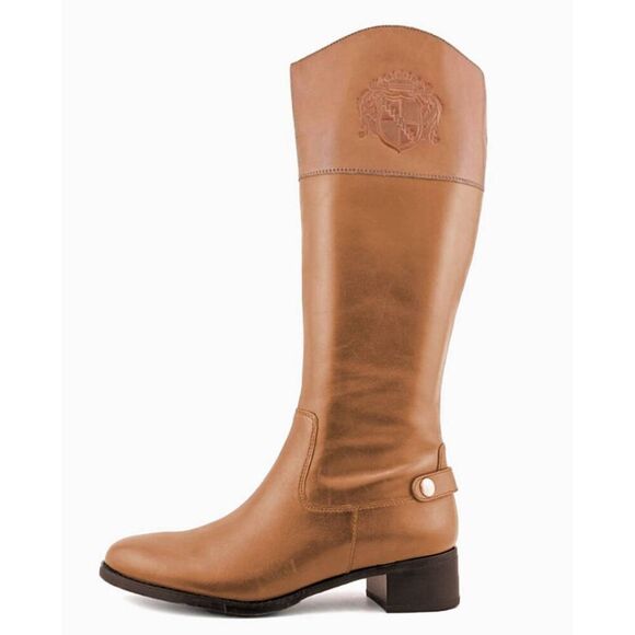FRANCO SARTO Chipper Tall Leather Riding Boot Size 8M-WC - Picture 1 of 9